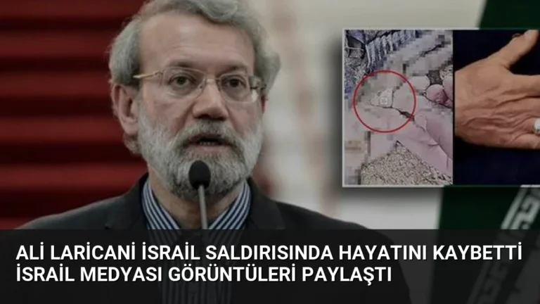 Ali Laricani İsrail Saldırısında Hayatını Kaybetti İsrail Medyası Görüntüleri Paylaştı