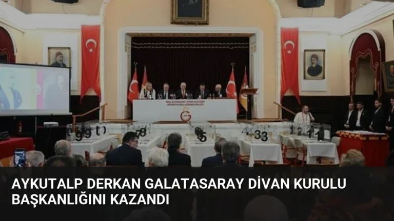 Aykutalp Derkan Galatasaray Divan Kurulu Başkanlığını Kazandı