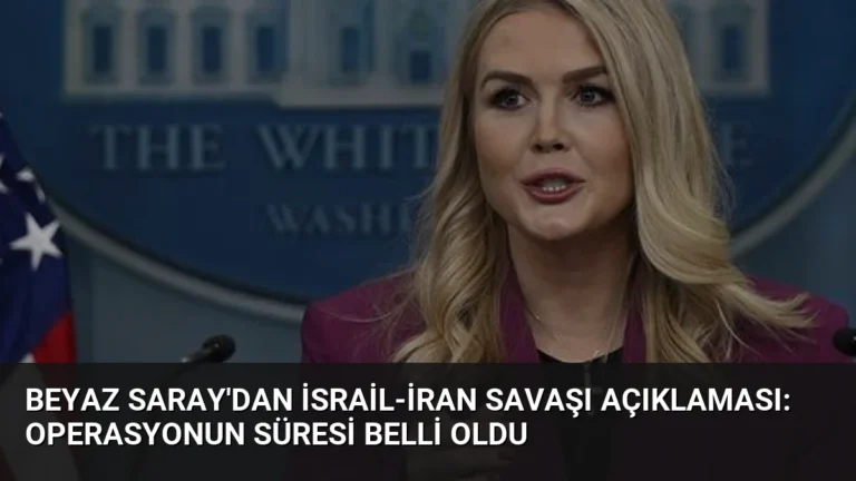 Beyaz Saray’dan İsrail-İran Savaşı Açıklaması: Operasyonun Süresi Belli Oldu