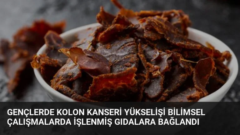 Gençlerde Kolon Kanseri Yükselişi Bilimsel Çalışmalarda İşlenmiş Gıdalara Bağlandı