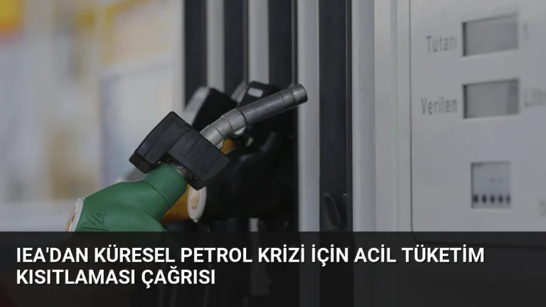 IEA’dan Küresel Petrol Krizi İçin Acil Tüketim Kısıtlaması Çağrısı