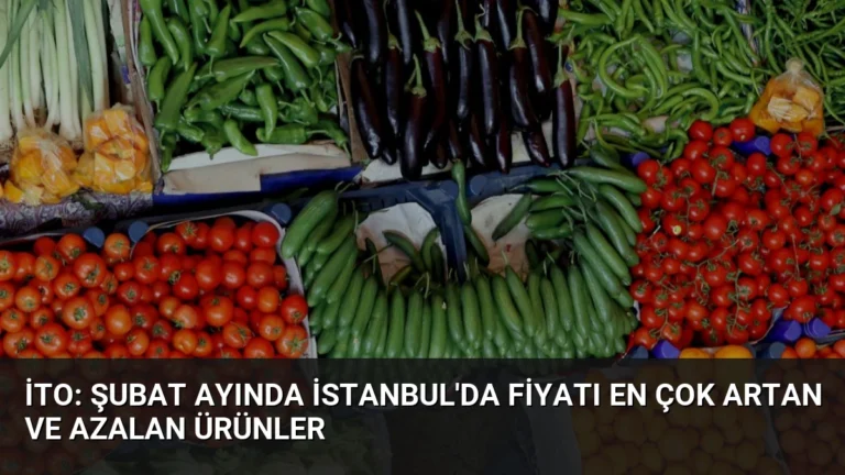 İTO: Şubat Ayında İstanbul’da Fiyatı En Çok Artan ve Azalan Ürünler