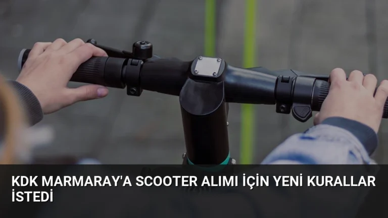 KDK Marmaray’a Scooter Alımı İçin Yeni Kurallar İstedi