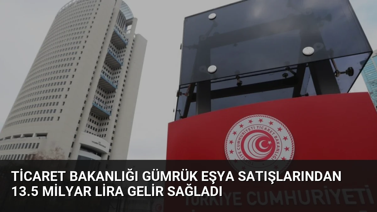 Ticaret Bakanlığı Gümrük Eşya Satışlarından 13.5 Milyar Lira Gelir Sağladı