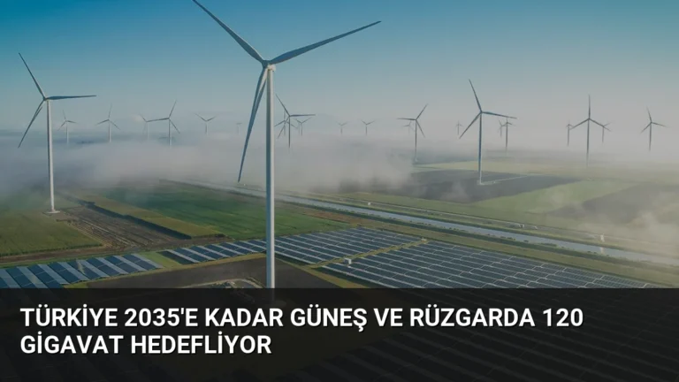 Türkiye 2035’e Kadar Güneş ve Rüzgarda 120 Gigavat Hedefliyor