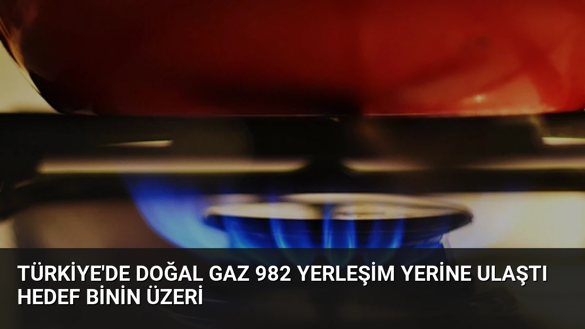 Türkiye’de doğal gaz 982 yerleşim yerine ulaştı hedef binin üzeri