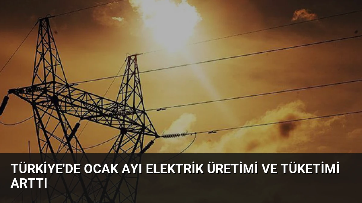 Türkiye’de Ocak Ayı Elektrik Üretimi ve Tüketimi Arttı