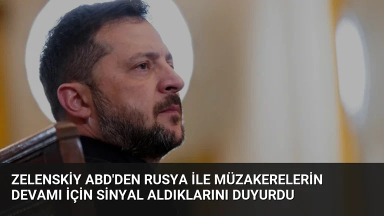 Zelenskiy ABD’den Rusya ile Müzakerelerin Devamı İçin Sinyal Aldıklarını Duyurdu
