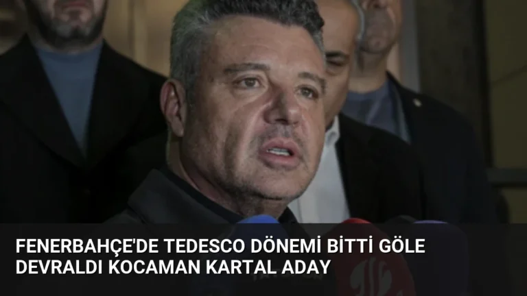Fenerbahçe’de Tedesco Dönemi Bitti Göle Devraldı Kocaman Kartal Aday