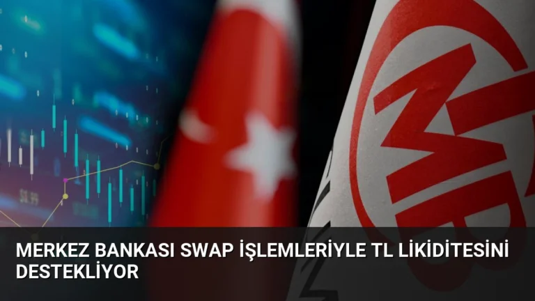 Merkez Bankası Swap İşlemleriyle TL Likiditesini Destekliyor