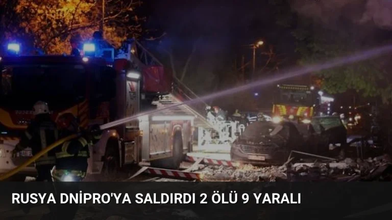 Rusya Dnipro’ya Saldırdı 2 Ölü 9 Yaralı