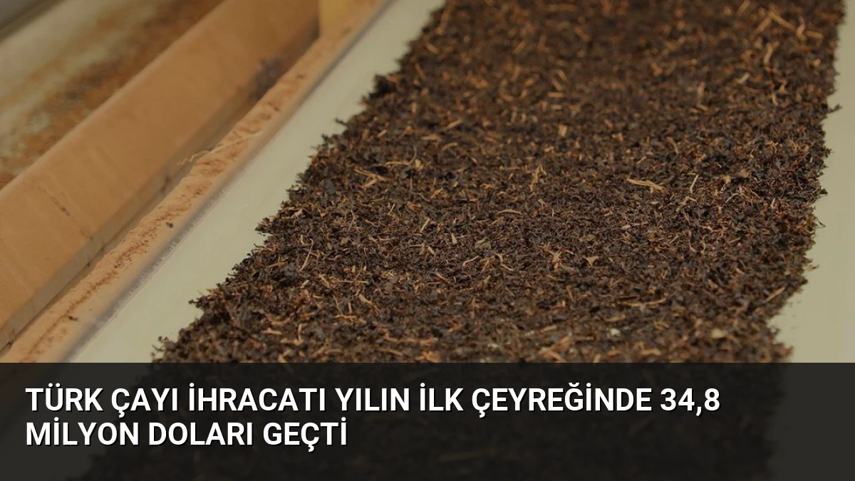 Türk Çayı İhracatı Yılın İlk Çeyreğinde 34,8 Milyon Doları Geçti