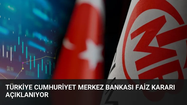 Türkiye Cumhuriyet Merkez Bankası Faiz Kararı Açıklanıyor