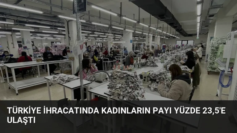 Türkiye İhracatında Kadınların Payı Yüzde 23,5’e Ulaştı