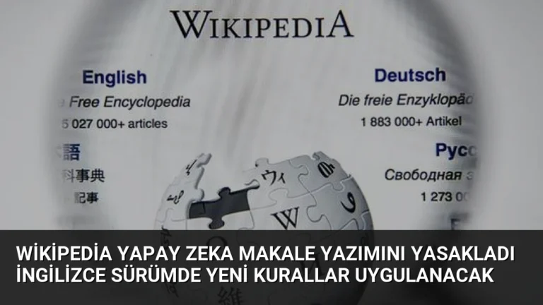 Wikipedia Yapay Zeka Makale Yazımını Yasakladı İngilizce Sürümde Yeni Kurallar Uygulanacak