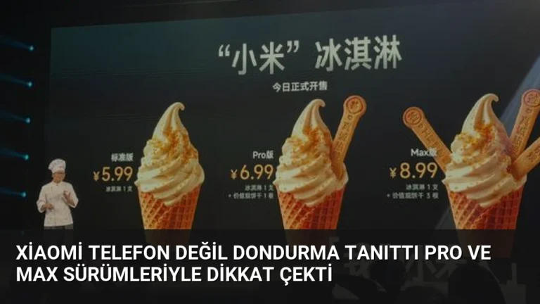 Xiaomi Telefon Değil Dondurma Tanıttı Pro ve Max Sürümleriyle Dikkat Çekti