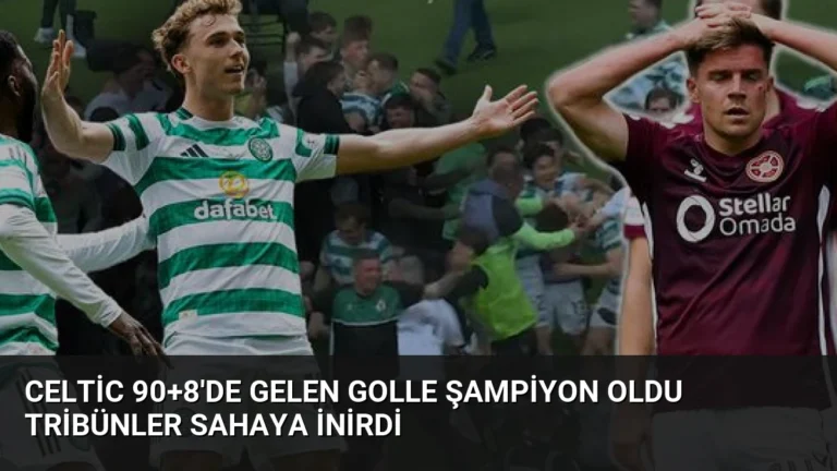 Celtic 90+8’de Gelen Golle Şampiyon Oldu Tribünler Sahaya İnİrdi