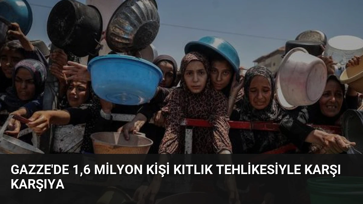 Gazze’de 1,6 Milyon Kişi Kıtlık Tehlikesiyle Karşı Karşıya