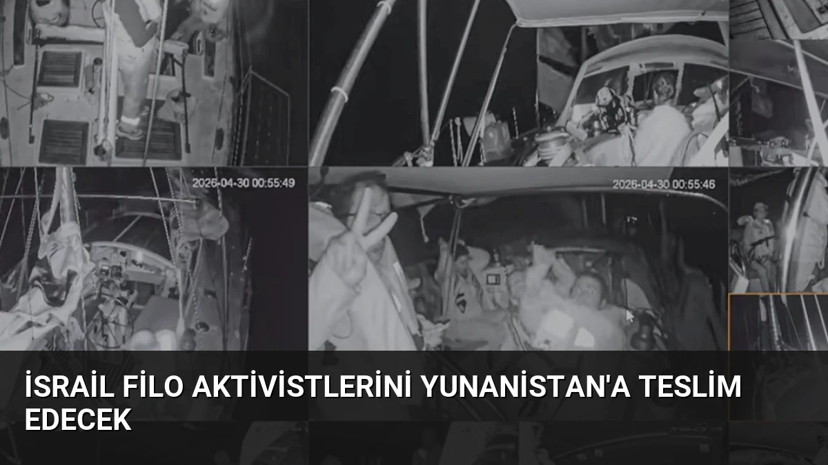 İsrail Filo Aktivistlerini Yunanistan’a Teslim Edecek