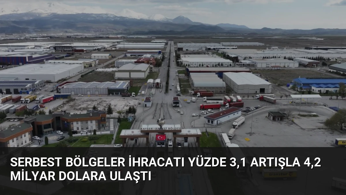 Serbest Bölgeler İhracatı Yüzde 3,1 Artışla 4,2 Milyar Dolara Ulaştı