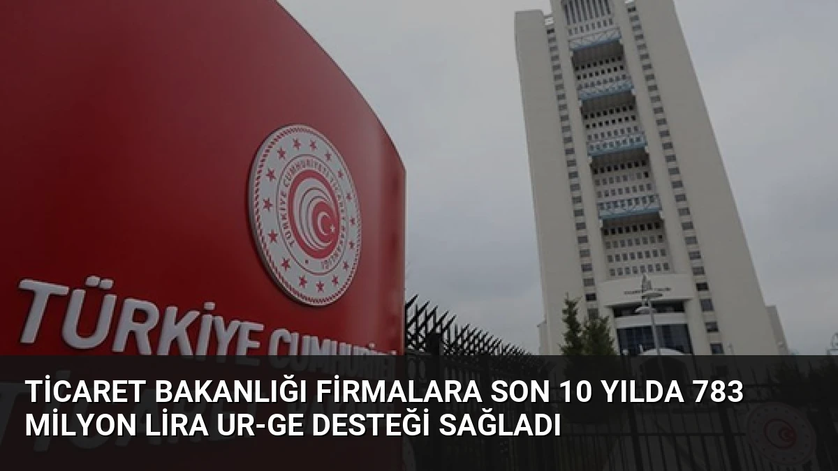 Ticaret Bakanlığı Firmalara Son 10 Yılda 783 Milyon Lira UR-GE Desteği Sağladı
