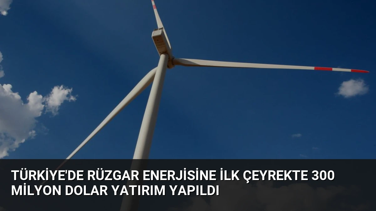 Türkiye’de Rüzgar Enerjisine İlk Çeyrekte 300 Milyon Dolar Yatırım Yapıldı