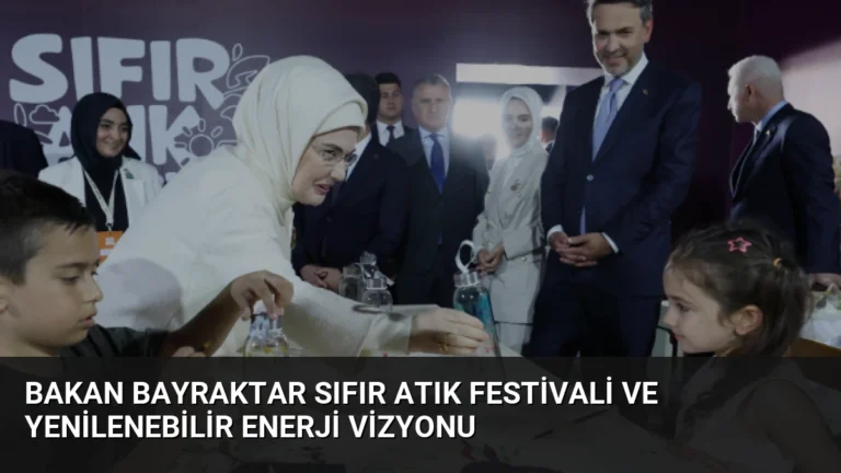 Bakan Bayraktar Sıfır Atık Festivali ve Yenilenebilir Enerji Vizyonu
