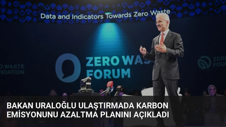 Bakan Uraloğlu Ulaştırmada Karbon Emisyonunu Azaltma Planını Açıkladı