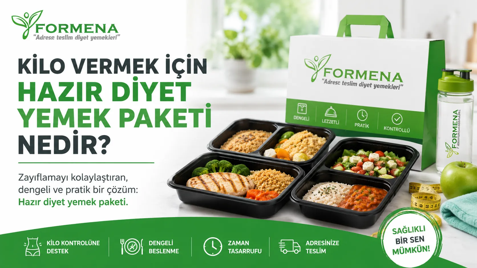 Kilo vermek için hazır diyet yemek paketi nedir?