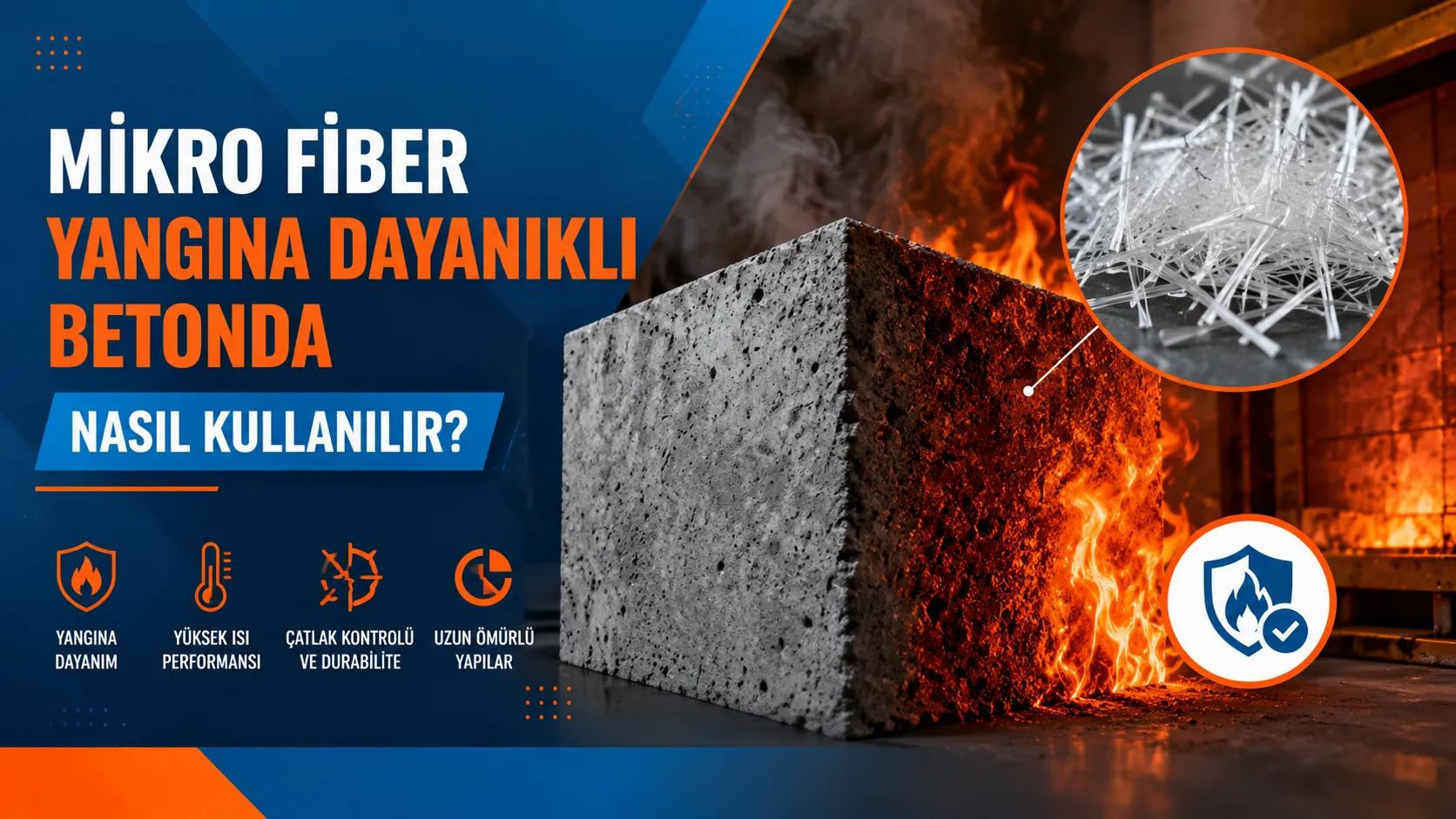 Mikro Fiber Yangına Dayanıklı Betonda Nasıl Kullanılır?