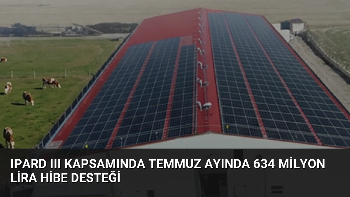 IPARD III Kapsamında Temmuz Ayında 634 Milyon Lira Hibe Desteği