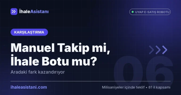 Manuel Takip mi, İhale Botu mu? Aradaki Fark Kazandırıyor
