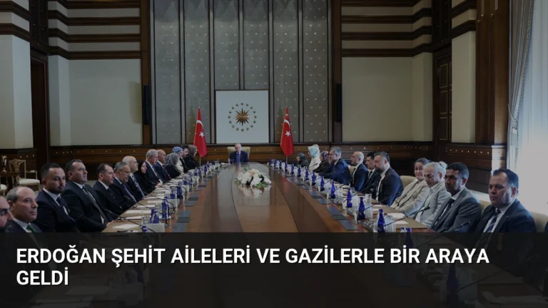 Erdoğan Şehit Aileleri ve Gazilerle Bir Araya Geldi