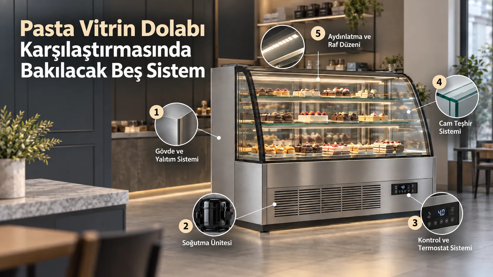 Pasta Vitrin Dolabı Karşılaştırmasında Bakılacak Beş Sistem