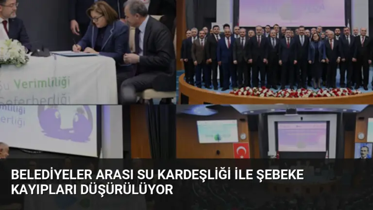 Belediyeler Arası Su Kardeşliği ile Şebeke Kayıpları Düşürülüyor
