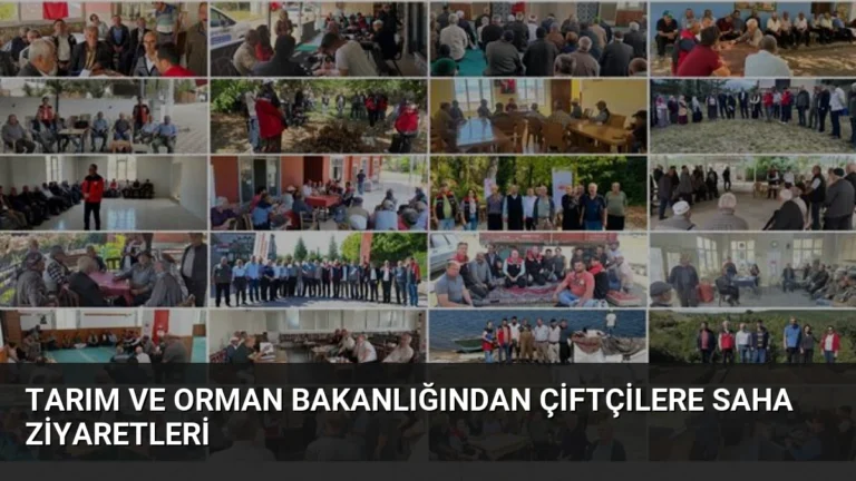 Tarım ve Orman Bakanlığından Çiftçilere Saha Ziyaretleri