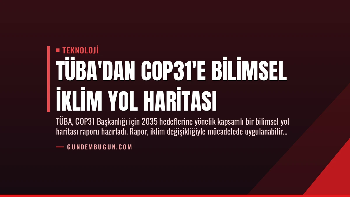 TÜBA’dan COP31’e Bilimsel İklim Yol Haritası